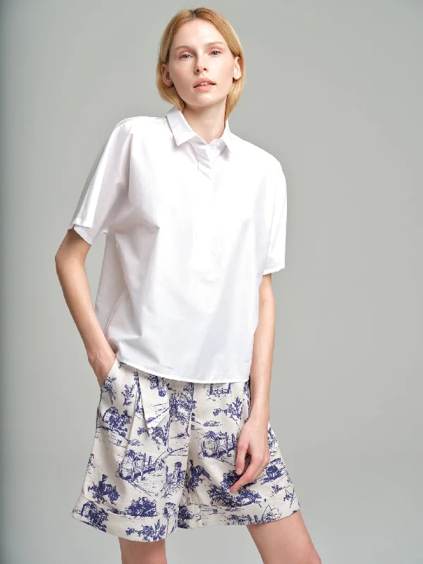 Casual loose fit oversize shirt-- Rayon Fabric Velvet Fabric Corduroy Fabric