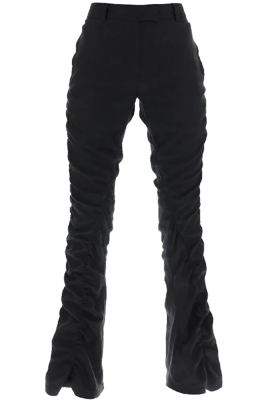 ACNE STUDIOS ruffled linen blend pants Trendy Printed Leggings