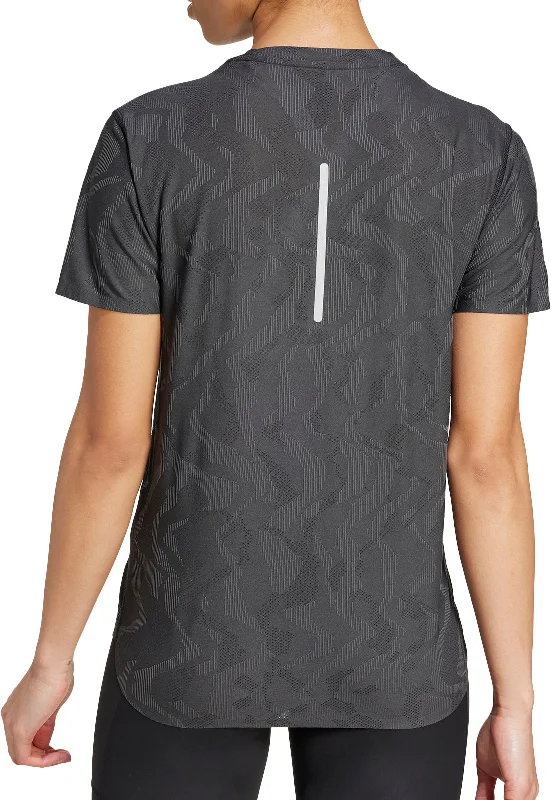 adidas Ultimate HEAT.RDY Engineered Short Sleeve Womens Running Top - Black