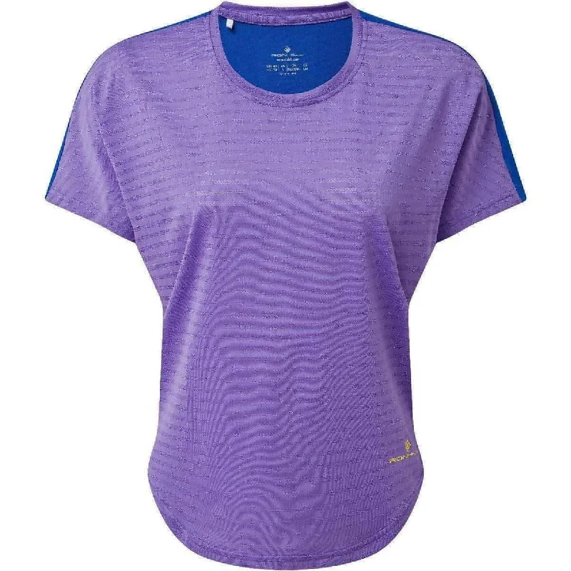 Ronhill Life Agile Short Sleeve Womens Running Top - Purple