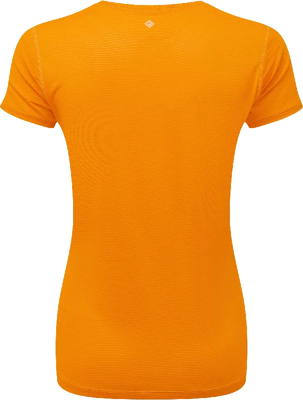 Ronhill Tech Short Sleeve Womens Running Top - Orange