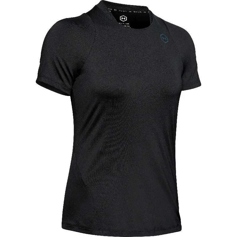 Under Armour Rush Short Sleeve Womens Training Top - Black