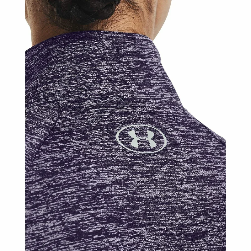 Under Armour Tech Twist Half Zip Long Sleeve Womens Training Top - Purple