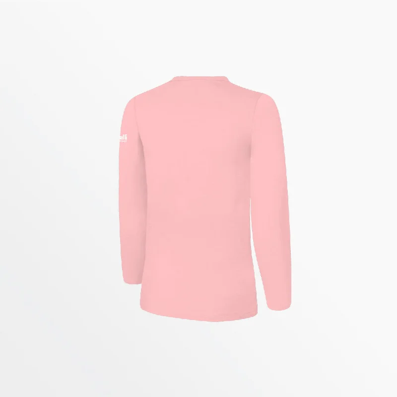 WOMEN'S BASICS LONG SLEEVE COTTON TEE