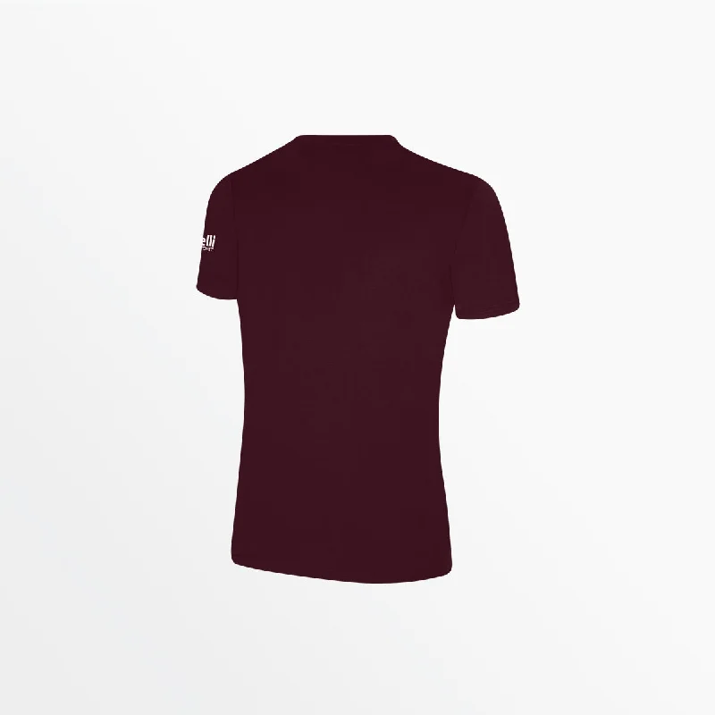 WOMEN'S BASICS TEE WITH SLEEVE LOGO