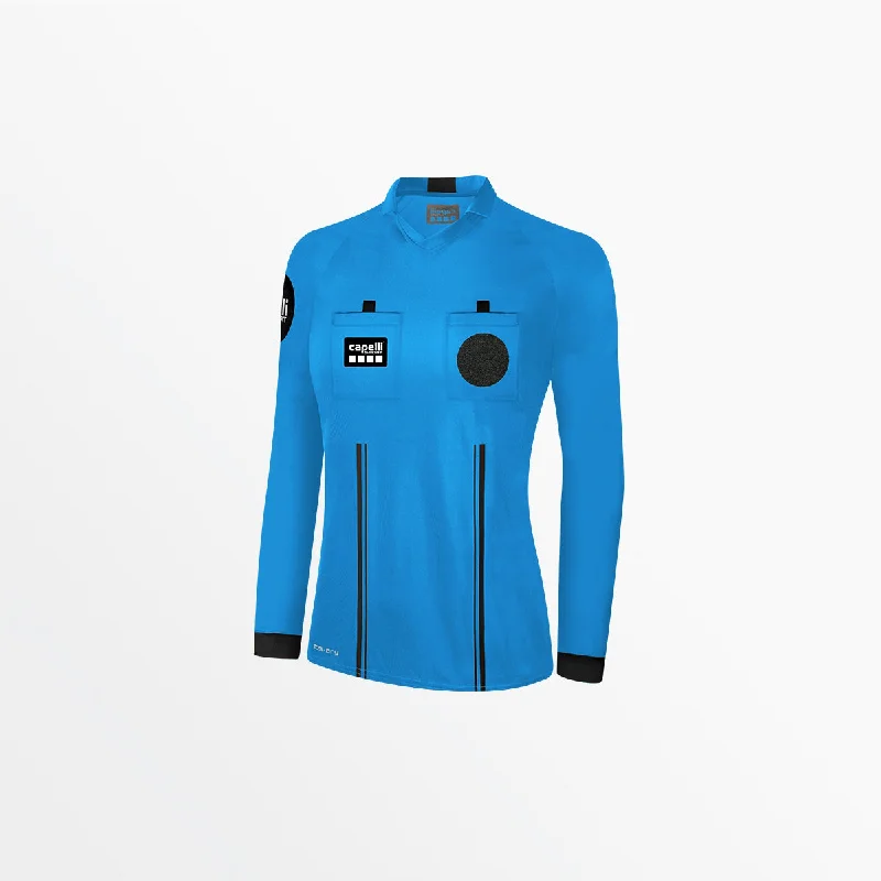 WOMEN'S OFFICIAL REFEREE V-NECK LONG SLEEVE JERSEY