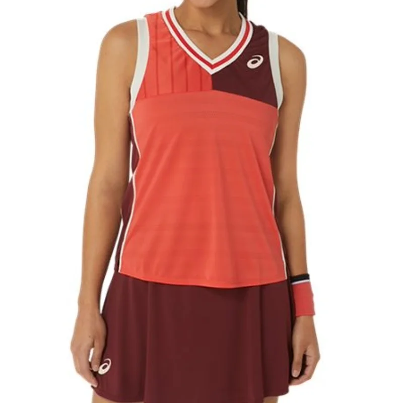 Asics Women Match Tank - Red Snapper