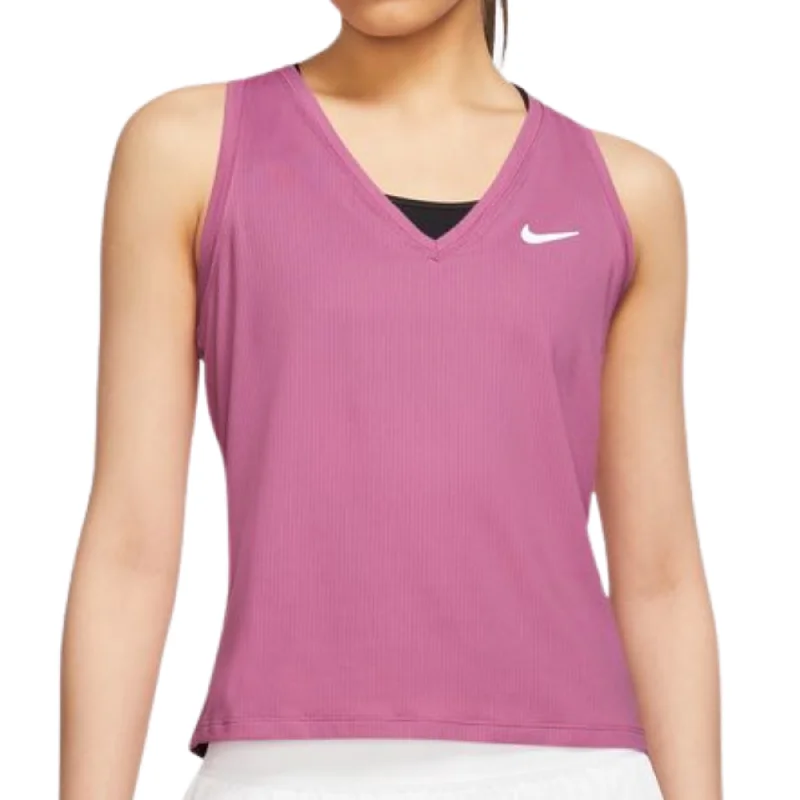 Nike Court Victory Women Tennis Tank - Cosmic Fuchsia/White