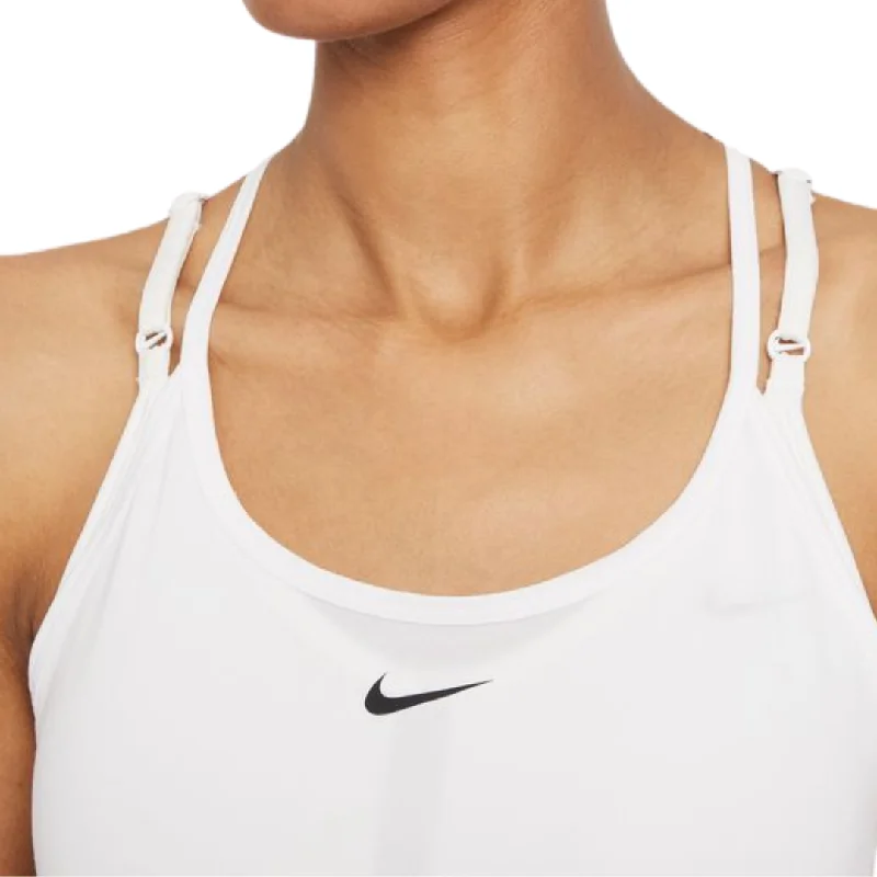 Nike Dri-FIT One Elastika Women's Standard Fit Tank - White/Black