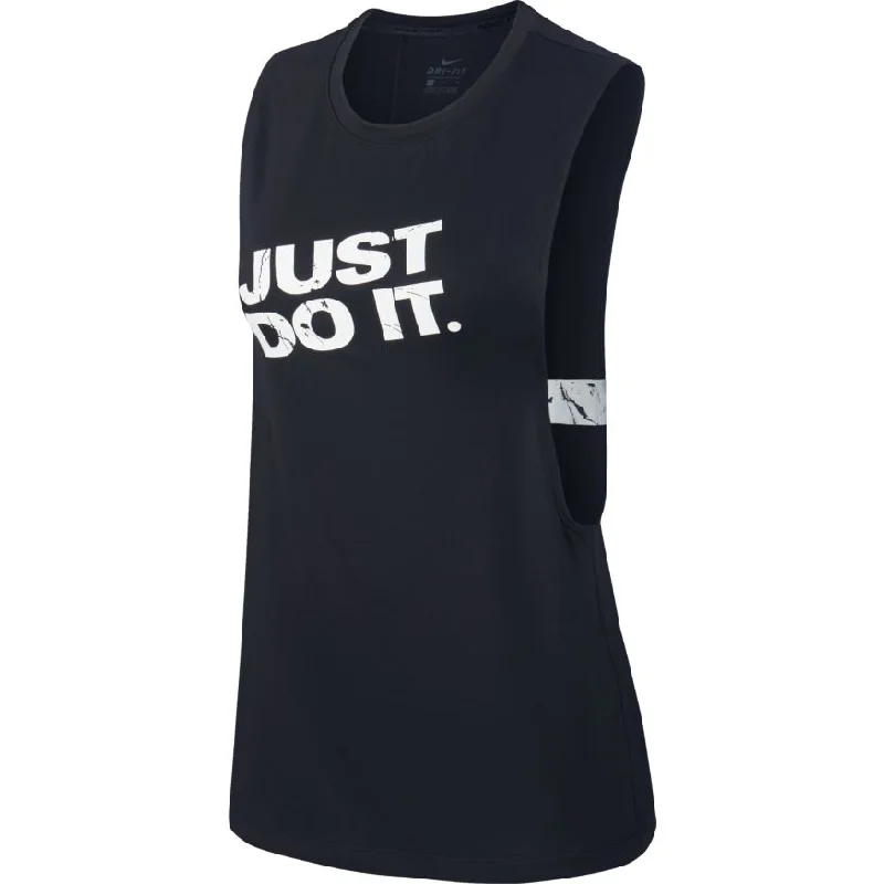 Nike Womens Pro Marble Loose Tank - Black/White