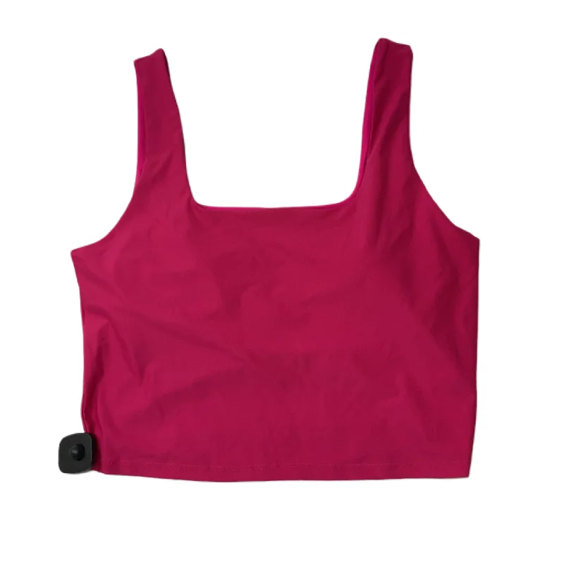 Pink  Athletic Tank Top By Fabletics  Size: Xxl