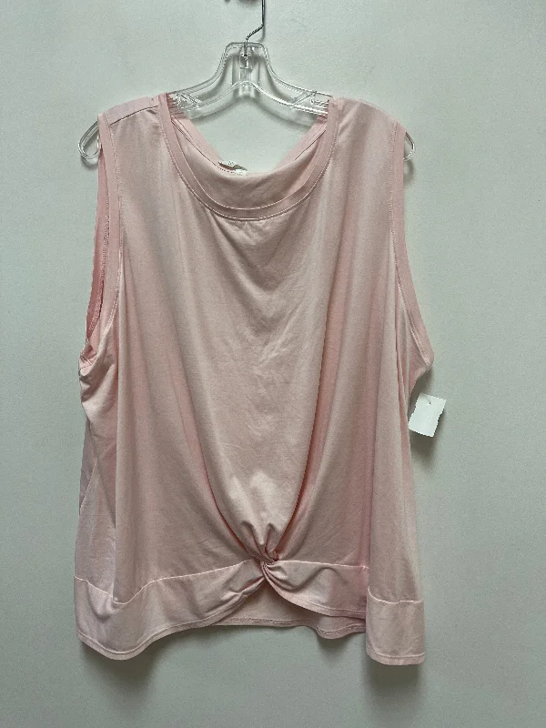 Pink Athletic Tank Top Yogalicious, Size 3x