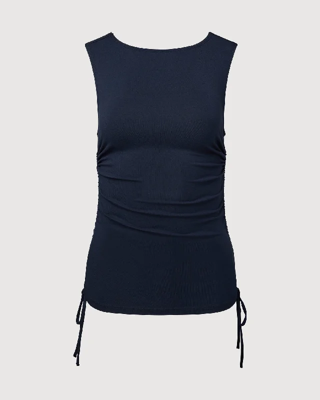 Ruched Muscle Tank