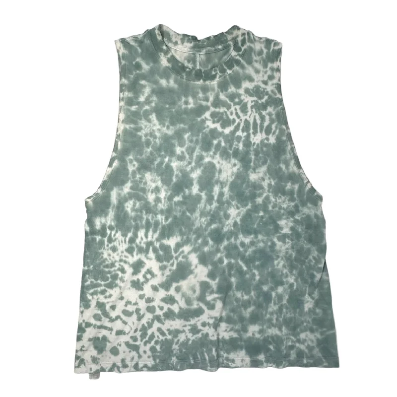 All Yours Tank Top in Marmoleado Tie Dye Ocean Air Tidewater Teal Lululemon, Size S