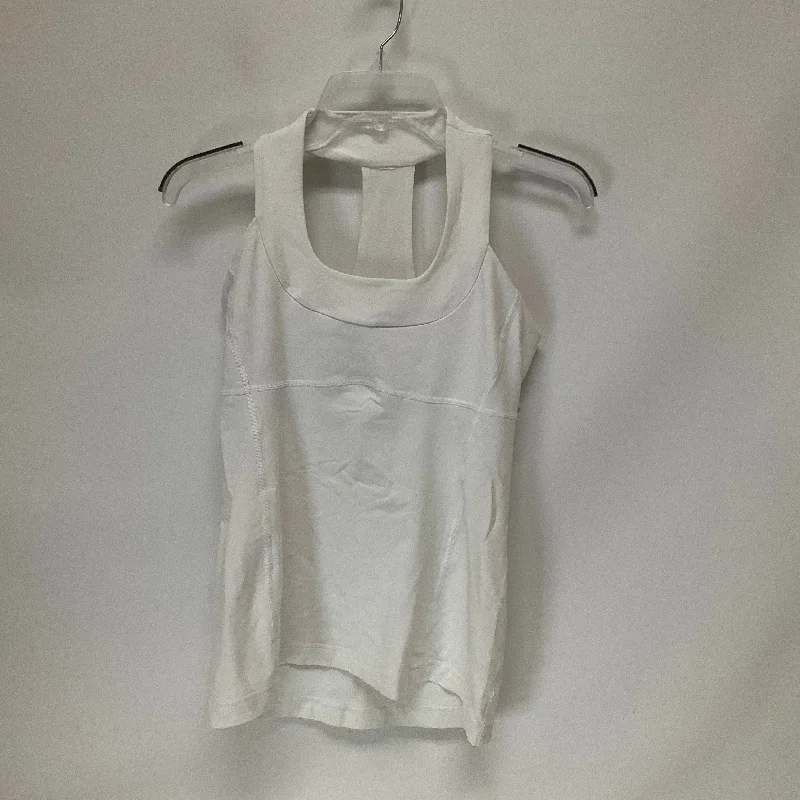 White Athletic Tank Top Lululemon, Size 8