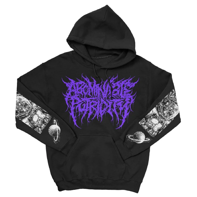 Abominable Putridity ""The Last Astronaut Purple Logo"" Pullover Hoodie