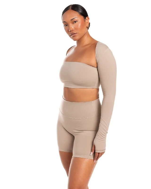 Aura Shrug - Vintage Khaki