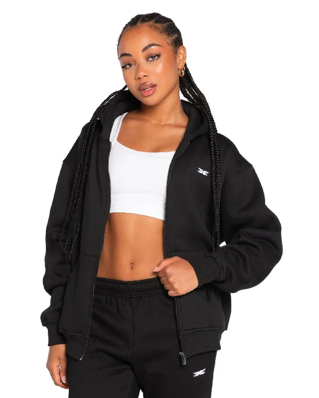 Classic Zip Through - Black