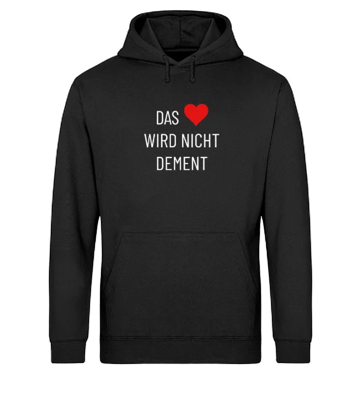 Das Herz wird nicht dement Bio Hoodie Unisex