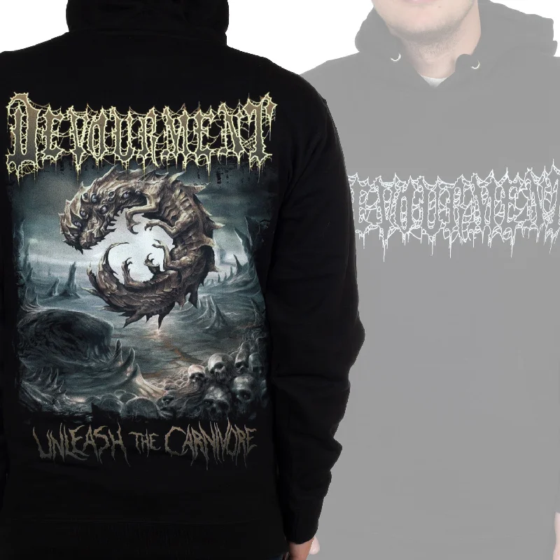 Devourment ""Unleash the Carnivore"" Pullover Hoodie