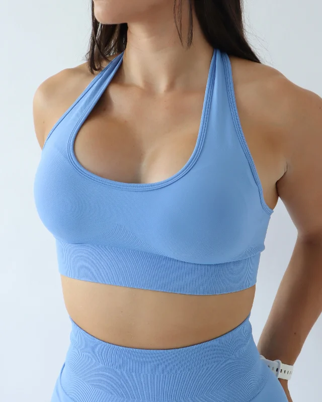 ENHANCE HALTER TOP - Ice