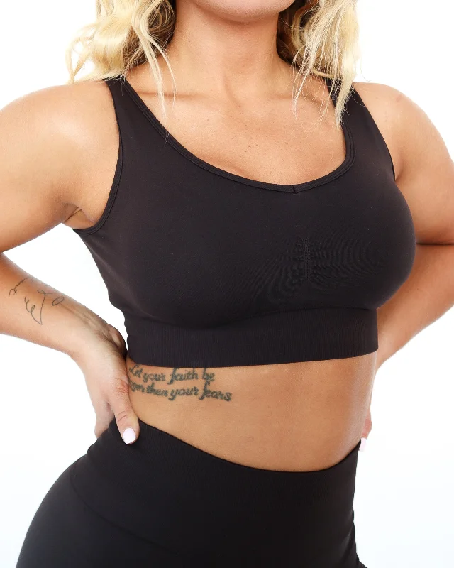 ENHANCE SPORTS BRA - Wood