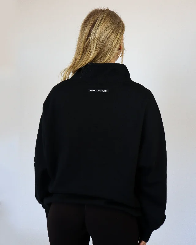 FAITH QUARTER ZIP - Charcoal