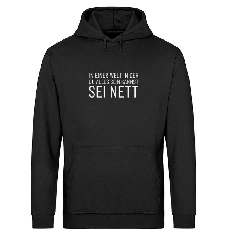 Sei nett Bio Hoodie Unisex