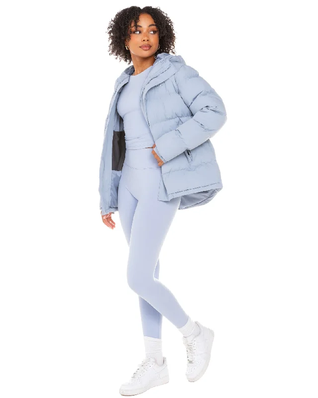 Unisex Puffer Jacket - Blue Blizzard