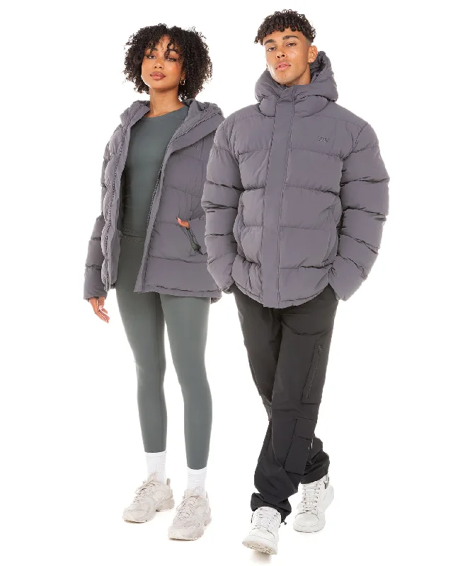 Unisex Puffer Jacket - Grey