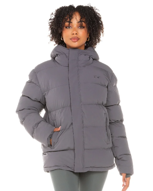 Unisex Puffer Jacket - Grey