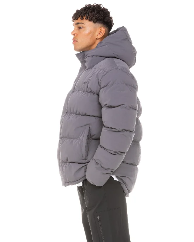 Unisex Puffer Jacket - Grey