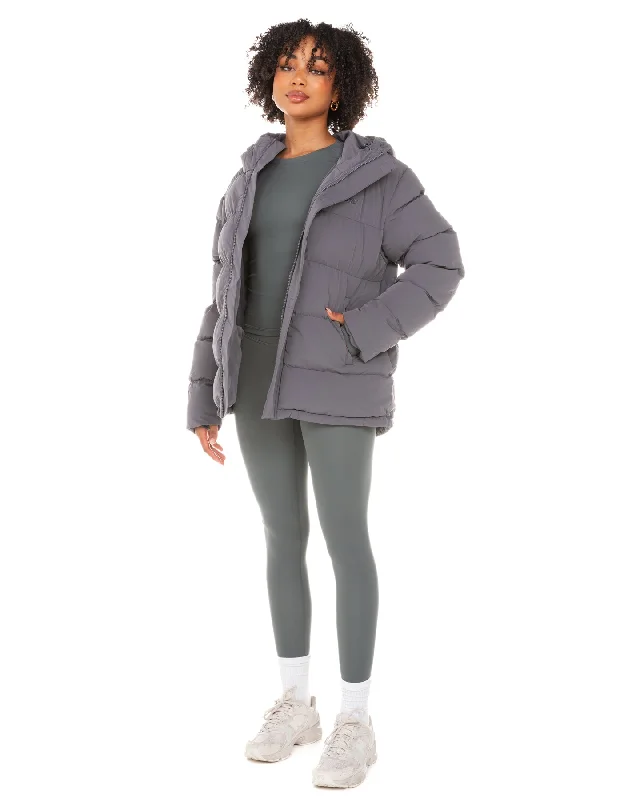 Unisex Puffer Jacket - Grey