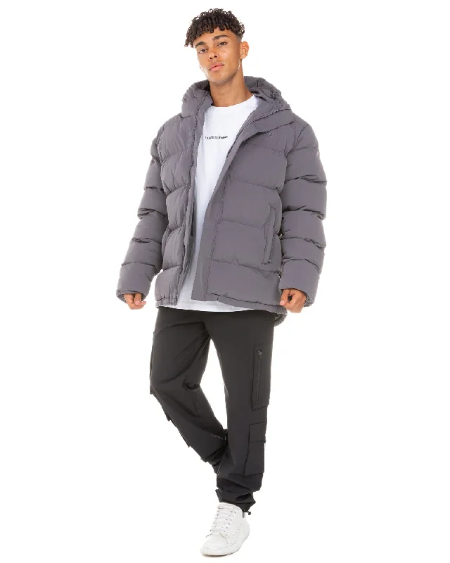 Unisex Puffer Jacket - Grey