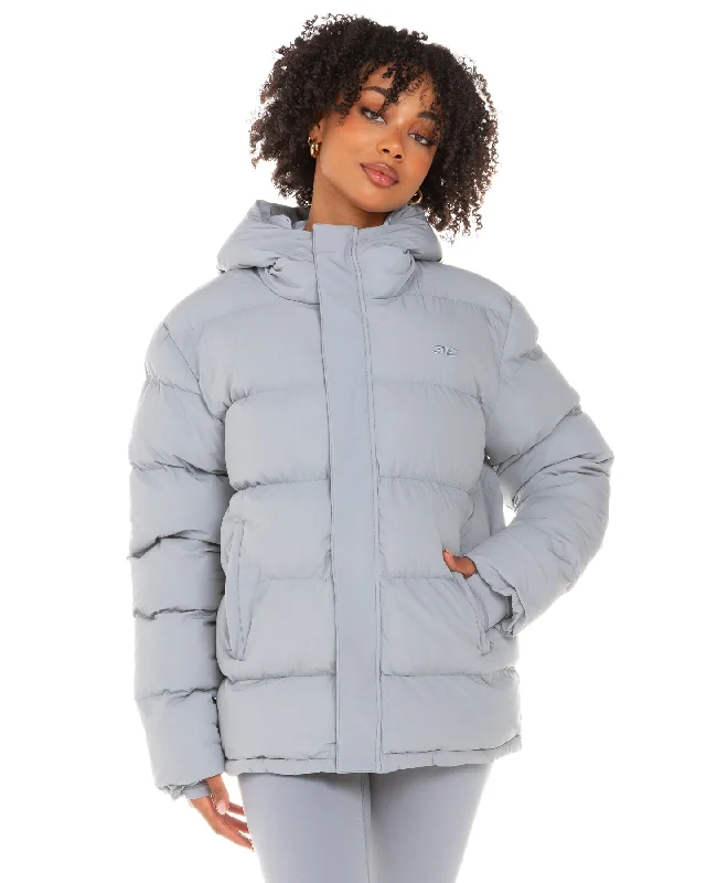 Unisex Puffer Jacket - Steel Grey