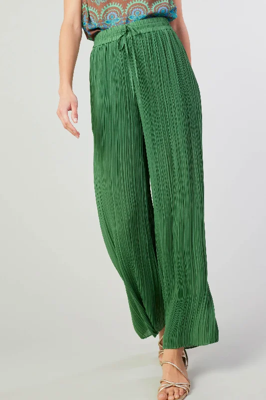 Pleated Pullover Pants