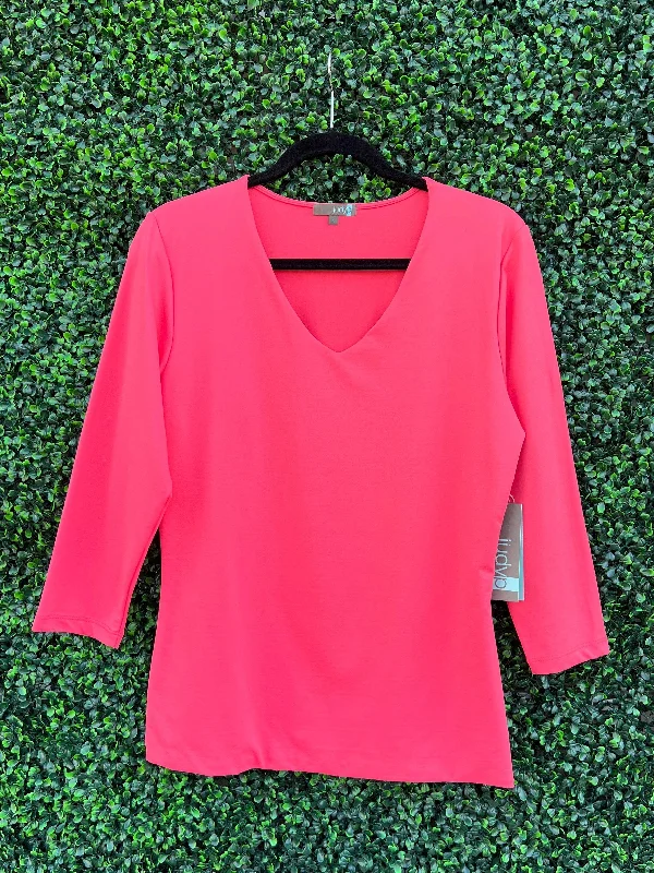 Judy P V Neck 3/4 Sleeve