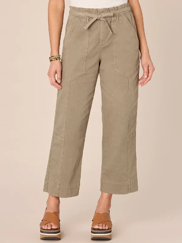 ""Ab""solution Skyrise Paper Bag Waist Relaxed Straight Leg Pant