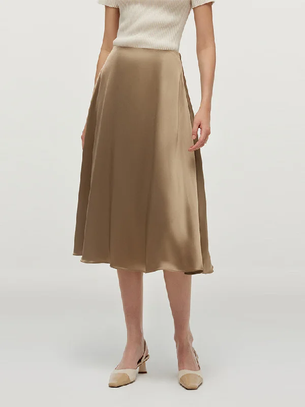 Acetate A-Line Women Skirt