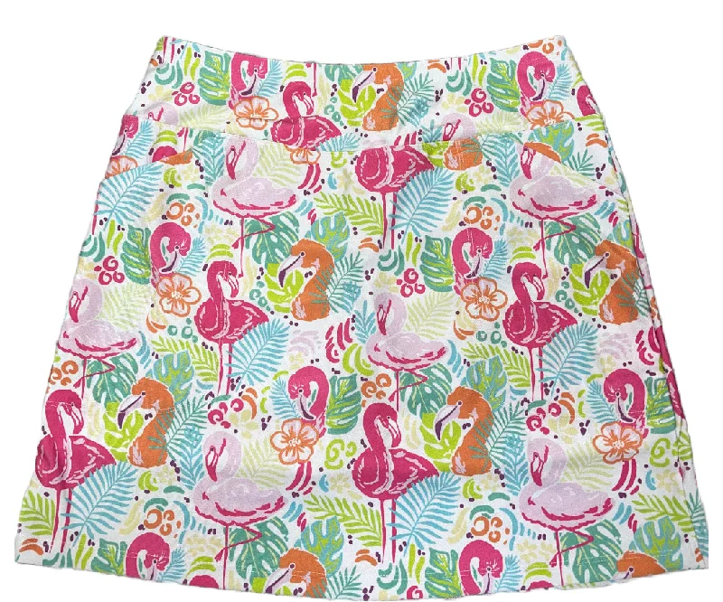 Bskinz Women's Knit Print Stretch Pull-On  20"" Longer Skort- Pippa