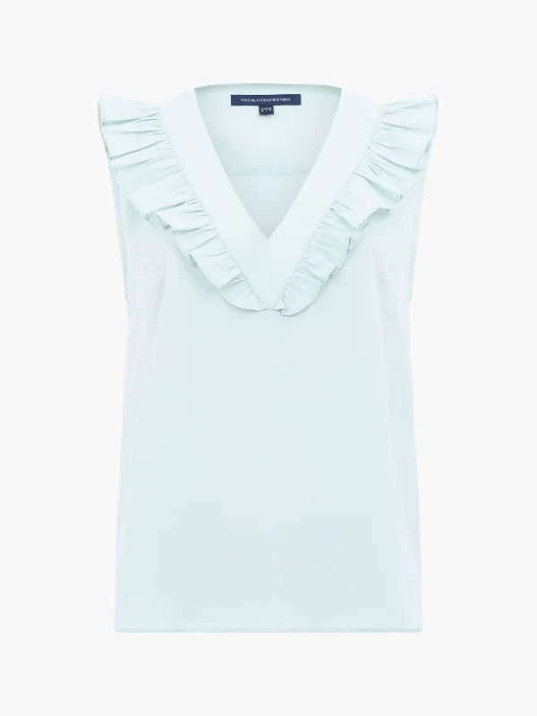 Crepe Light Ruffle Top