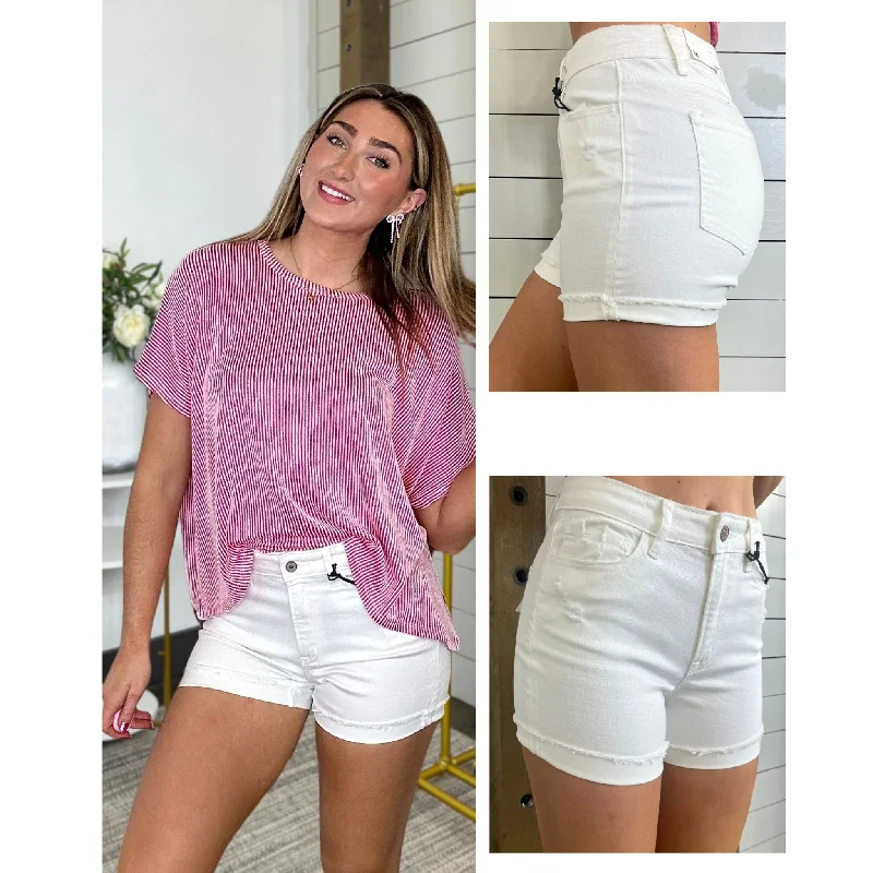 Wynona Distressed Denim Shorts