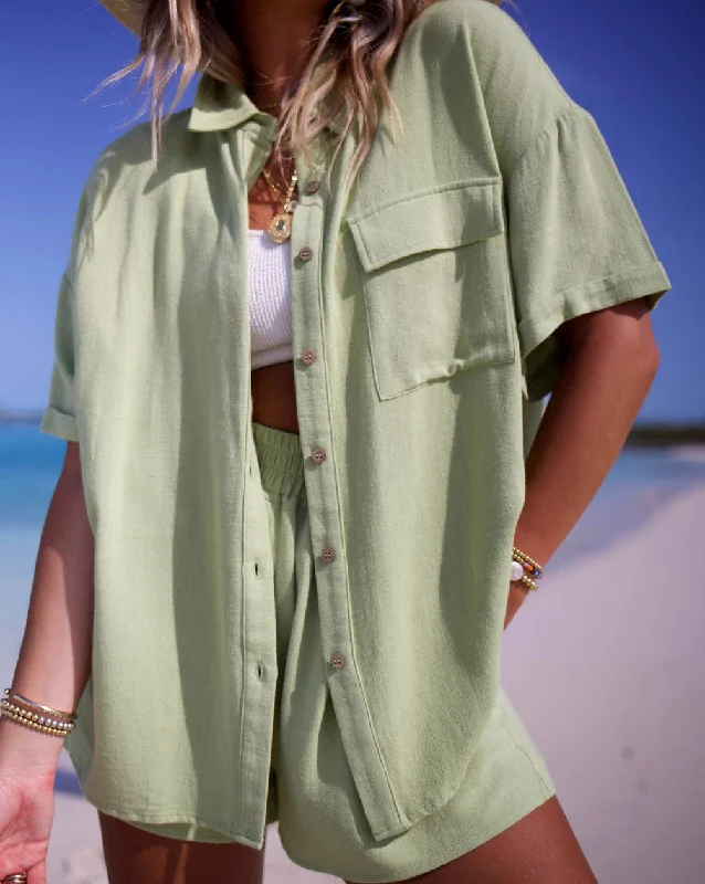 Dylan Relaxed Button Down Top