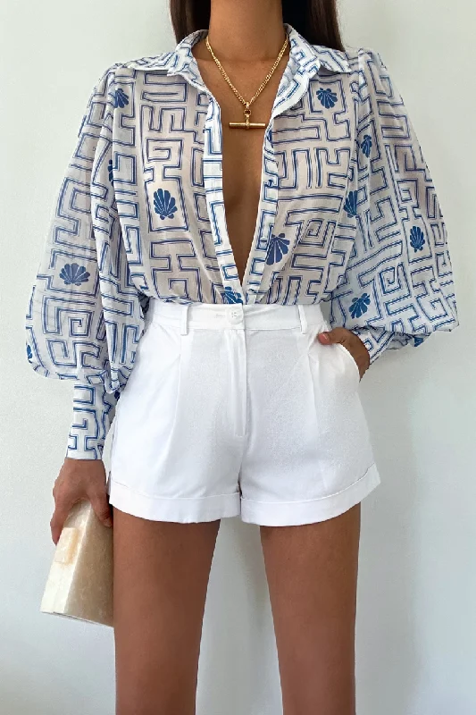 FLEETWOOD BLOUSE - ARIENZO BLUE