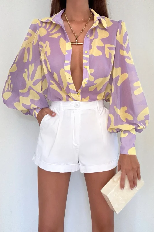 FLEETWOOD BLOUSE - LILAC  BOTANICA