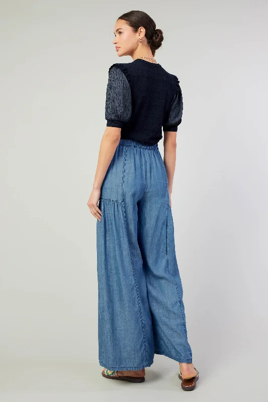 Patch Pocket Chambray Pant