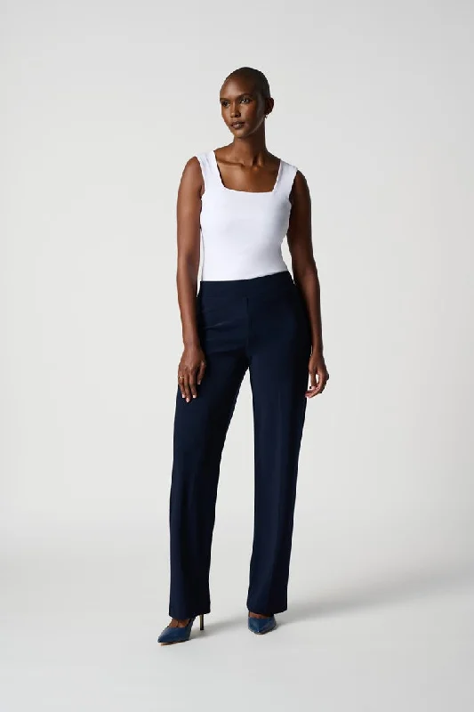 JOSEPH RIBKOFF WIDE LEG MID RISE PANT - ESSENTIALS