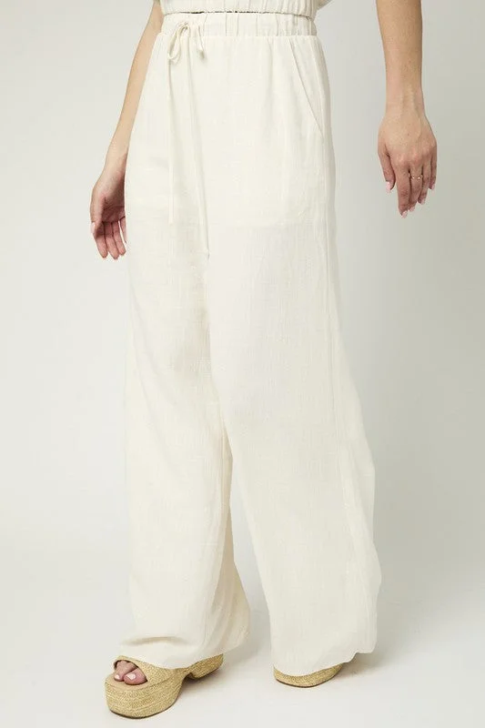 Linen Wide Leg Pants(251)