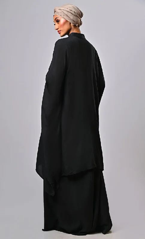 Modest Arabian Haute Couture Kaftan Abaya Dress