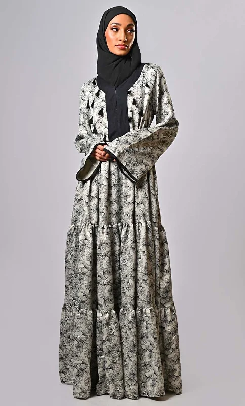 Modest Islamic Blossom Breeze Abaya